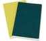 Набор Moleskine 2 блокнота Volant Large, 96 стр., зеленый/желтый, нелинованный 1095913QP723K31M20 2
