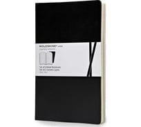 Набор Moleskine 2 блокнота Volant Large, 96 стр., черный, нелинованный 385325QP723BK