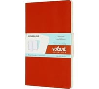 Набор Moleskine 2 блокнота Volant Large, 96 стр., оранжевый/голубой, нелинованный 1095902QP723F16B24