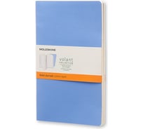Набор Moleskine 2 блокнота Volant Large, цвет синий, в линейку 394908QP721B12B11