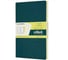 Набор Moleskine 2 блокнота Volant Large, 96 стр., зеленый/желтый, в линейку 1095912QP721K31M20 1