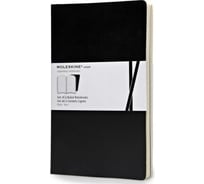 Набор Moleskine 2 блокнота Volant Pocket, 80 стр., черный, в линейку 385317QP711BK