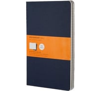 Набор Moleskine 3 блокнота Cahier Journal Large, 80 стр., синий индиго, в линейку 394894CH216