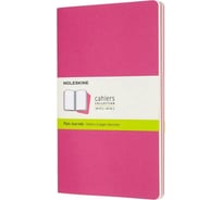 Набор Moleskine 3 блокнота Cahier Journal Large, 80 стр., розовый неон, нелинованный 1128359CH018D17