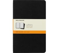 Набор Moleskine 3 блокнота Cahier Journal Large, 80 стр., черный, в линейку 385291QP316