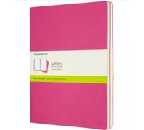 Набор Moleskine 3 блокнота Cahier Journal XL, 120 стр., розовый неон, нелинованный 1128391CH023D17