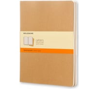 Набор Moleskine 3 блокнота Cahier Journal XL, 120 стр., бежевый, в линейку 385315QP421