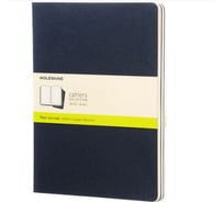 Набор Moleskine 3 блокнота Cahier Journal XL, 120 стр., синий, нелинованный 394938CH223