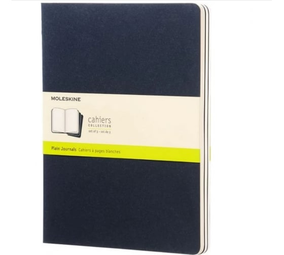 Набор Moleskine 3 блокнота Cahier Journal XL, 120 стр., синий, нелинованный 394938CH223 1