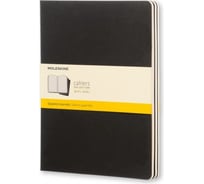 Набор Moleskine 3 блокнота Cahier Journal XL, 120 стр., черный, в клетку 394784QP322