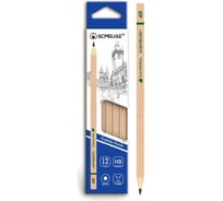 Чернографитный карандаш ACMELIAE HB круглый, некрашеный, 12 шт. 43524 EAN