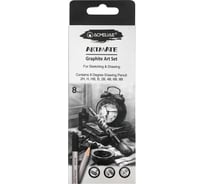 Набор чернографитных карандашей ACMELIAE artmate 8 твердостей (2h,h,hb,b,2b,4b,6b,8b), в картоне 43594