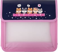 Папка для тетрадей ЮНЛАНДИЯ Dream Team А5, пластик, 2 отделения, клапан на липучке 271490