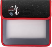 Папка для тетрадей ЮНЛАНДИЯ Endless Space А5, пластик, 2 отделения, клапан на липучке 271492
