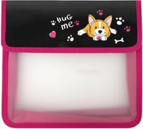 Папка для тетрадей ЮНЛАНДИЯ Hug Me А5, пластик, 2 отделения, клапан на липучке 271489