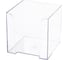 Пластиковая подставка для бумажного блока Classic BRAUBERG, 90x90x90 мм, прозрачная 20 шт 238092 1