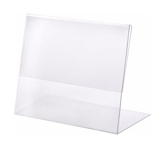 Держатели для ценников BRAUBERG 80x60 мм, комплект 20 шт, ПЭТ, 0,5 мм 291277