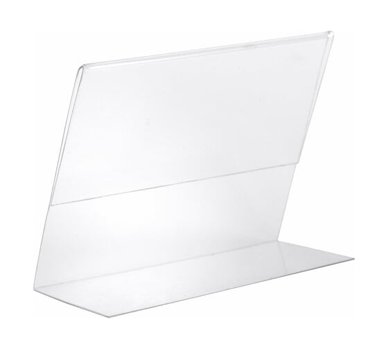 Держатели для ценников BRAUBERG 80x60 мм, комплект 20 шт, ПЭТ, 0,5 мм 291277