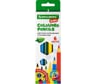 Цветные карандаши утолщенные Kids BRAUBERG 6 цветов, грифель 5 мм 4 шт 181877