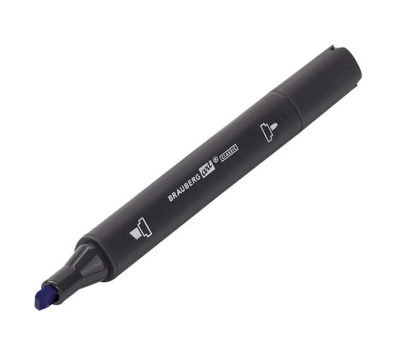Двусторонний маркер для скетчинга BRAUBERG Art Classic 1 мм - 6 мм, ярко-голубой B016 151839