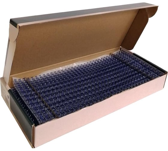 Металлические пружины Office Kit d 6.4 мм (1/4), синие, 100 шт. OKPM14BL 1