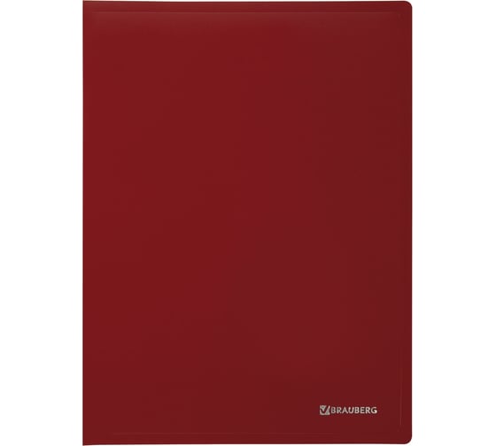 Папка BRAUBERG Office 80 вкладышей, красная, 0.8 мм 271332