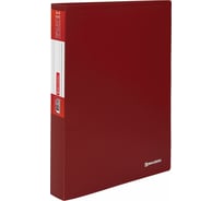 Папка BRAUBERG Office 60 вкладышей, красная, 0.6 мм 271329
