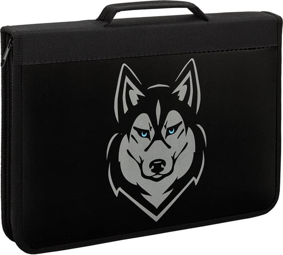 Папка для труда BRAUBERG Husky на молнии, А4, с ручкой, 1 отделение, органайзер 271450