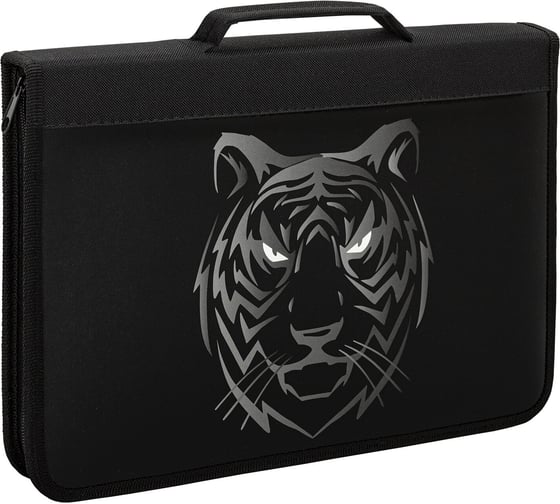 Папка для труда BRAUBERG Tiger на молнии, А4, с ручкой, 1 отделение, органайзер 271449