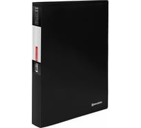 Папка BRAUBERG Office 80 вкладышей, черная, 0.8 мм 271331