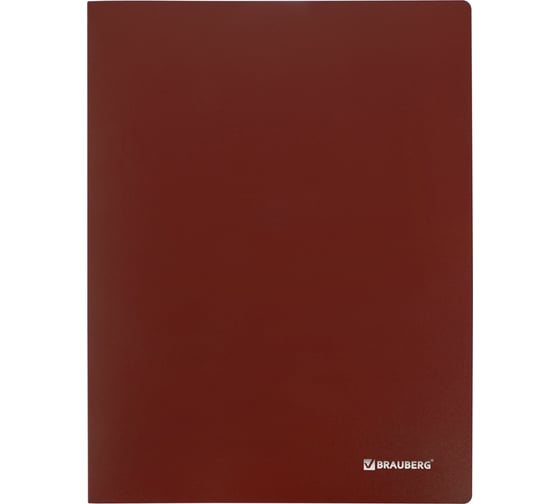 Папка BRAUBERG Office 10 вкладышей, красная, 0.5 мм 271322