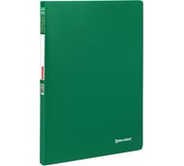 Папка BRAUBERG Office 10 вкладышей, зеленая, 0.5 мм 271323