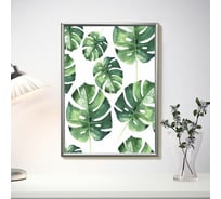 Рамка BRAUBERG Slim 21x30 см, серебристая, пластик, багет 8 мм, плотный задник с ножкой, акриловый экран 391316