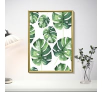 Рамка BRAUBERG Slim 21x30 см, золотистая, пластик, багет 8 мм, плотный задник с ножкой, акриловый экран 391315