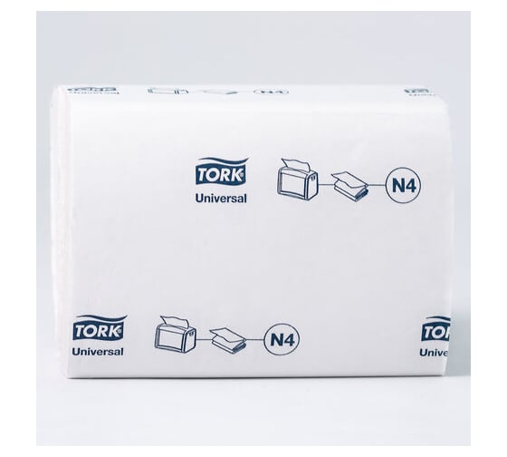 Салфетки TORK Система N4 Xpressnap Universal, 2-слойные, комплект 20 шт, 200 шт, белые 10844 115092