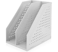 Вертикальный накопитель DELI 78999grey складной, 2 отделения, серый 1408480