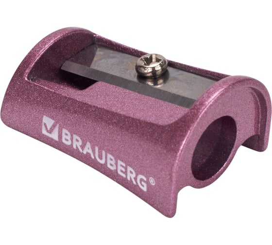Точилка BRAUBERG Arc цинковая, корпус ассорти 228455 1