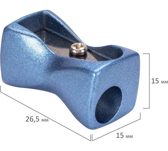 Точилка BRAUBERG ZigZag металлическая, корпус ассорти 228457