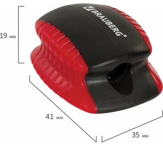 Точилка BRAUBERG Ultra Color пластиковая, корпус ассорти 228466