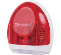 Точилка BRAUBERG Tern с контейнером, пластиковая, овальная, 3 отверстия, цвет ассорти 226939