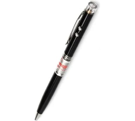 Авторучка с лазерной указкой и фонариком Beroma 13.5 см (цвет корпуса: черный ) 07716574