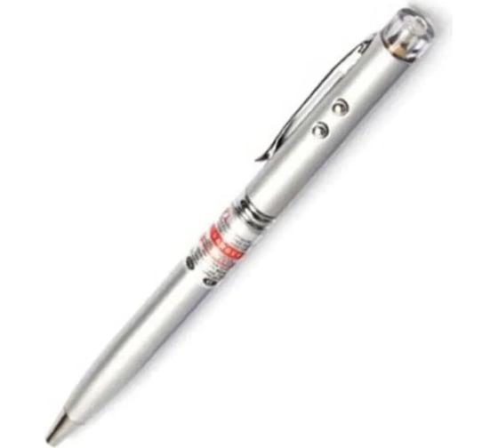 Авторучка с лазерной указкой и фонариком Beroma 13.5 см (цвет корпуса: серый ) 07716573