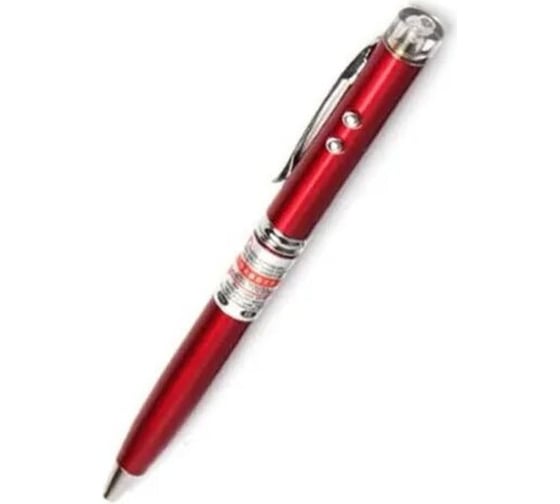 Авторучка с лазерной указкой и фонариком Beroma 13.5 см (цвет корпуса: красный ) 07716576