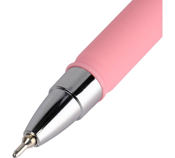 Набор шариковых ручек LOREX PASTEL SLIM SOFT синий 1 цвет, 0,5 мм 4 шт круглый корпус ultra-soft touch игольчатый наконечник LXOPSS-PS1-4p