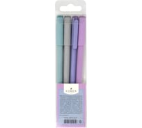 Набор гелевых стираемых ручек LOREX PASTEL Slim Soft 0,5 мм синий 4 шт ultra-soft touch LXEPSS-PS4-4p