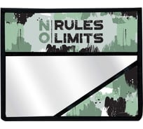Папка для тетрадей Schoolformat 1 отделение А5 NO RULES 235x190x50 молния полиэстер, хаки для мальчиков ПТПЛ1А5-НРЛ