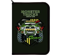 Папка для труда Schoolformat А4 MONSTER TRUCK 350x265x60 пластик, с клапаном, для мальчиков ПТРПМ-МСТ