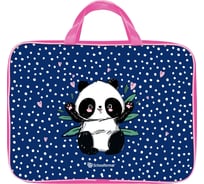 Папка для труда Schoolformat с ручкой А4 PANDASTIC 350x265x60 ткань, синий, для девочек ПТРТМР-ПНС