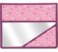 Папка для тетрадей Schoolformat 1 отделение А5 LITTLE FACE 235x190x50 молния полиэстер, розовый, для девочек ПТПЛ1А5-ЛТФ
