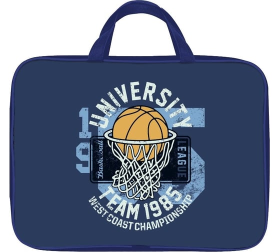 Папка для труда Schoolformat с ручкой А4 BASKETBALL 350x265x60 ткань, для мальчиков ПТРТМР-БСК